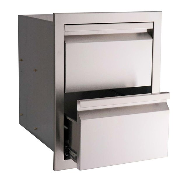 Perfectpatio Valiant Stainless Double Drawer-Fully Enclosed PE1320871